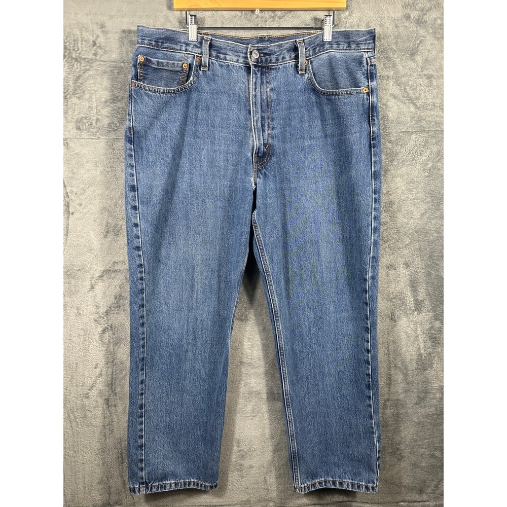 Levis 550 Relaxed Fit Tapered Leg Blue Jeans Mens 38x30 Medium Wash 00550-4886